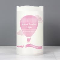 Personalised Up & Away Pink Nightlight LED Candle Extra Image 3 Preview